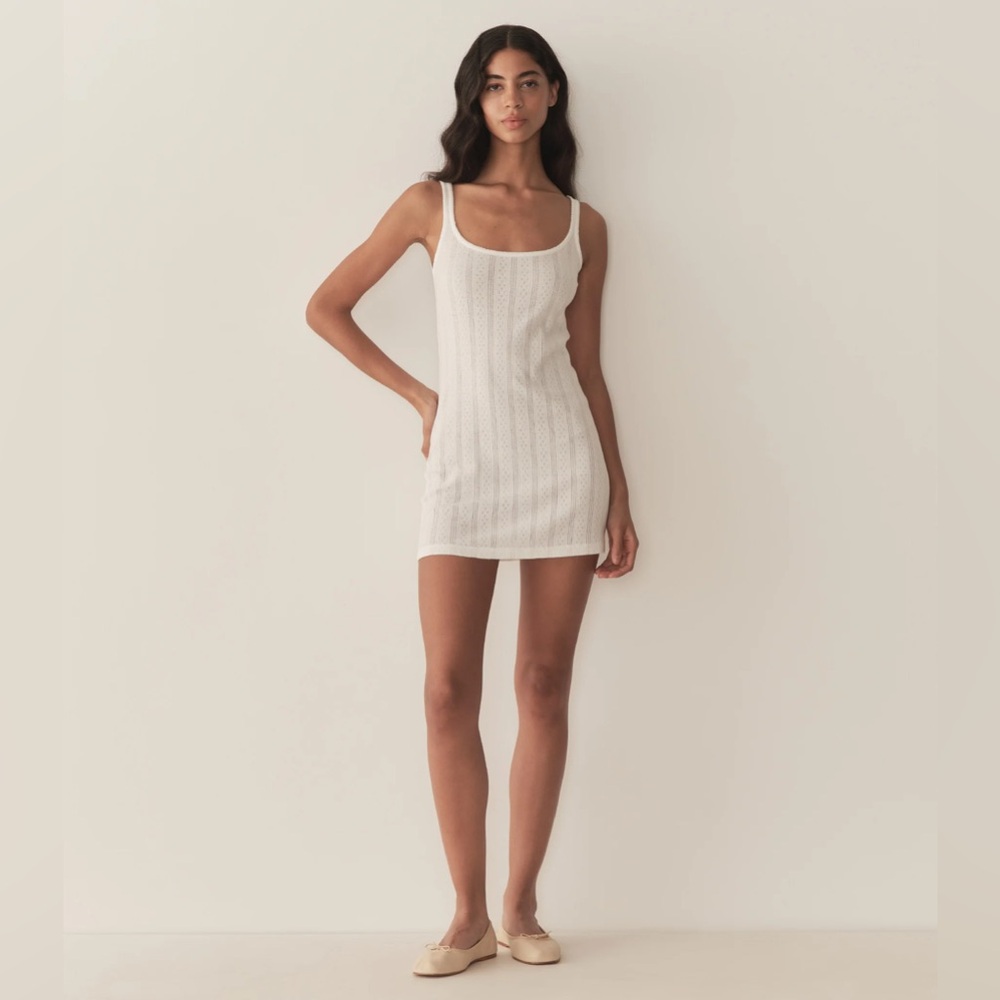 Doen Cynthia Pointelle Dress ~ Salt
